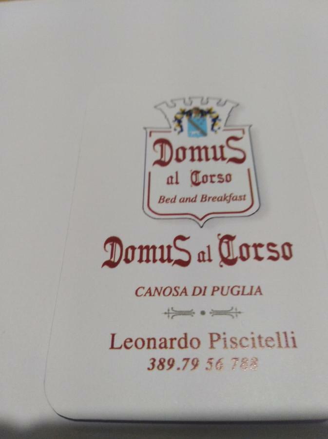 Domus Al Corso Con Servizio B&B Canosa di Puglia Εξωτερικό φωτογραφία